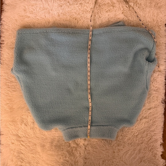 Disney Light Blue Sherpa Pullover with Peace Hand Embroidery - Picture 5 of 5